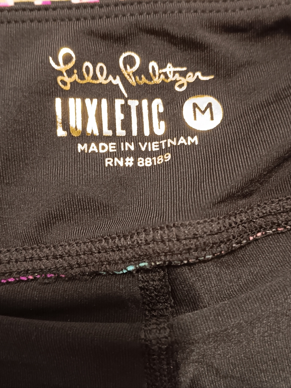 Lilly Pulitzer UPF50+ Luxletic 13" Aila Skort Onyx Twilight Coral M 80s Neon - Picture 10 of 10